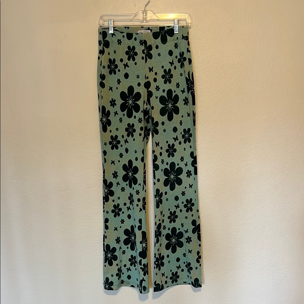 Flare Floral Print Pants